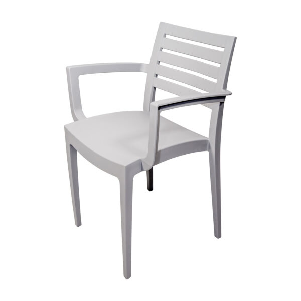 Fresco Polypropylene Chair – Grey, Armchair