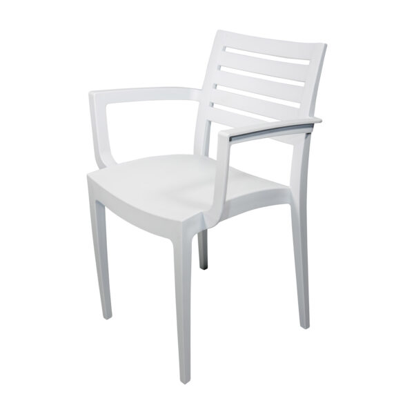 Fresco Polypropylene Chair – White, Armchair