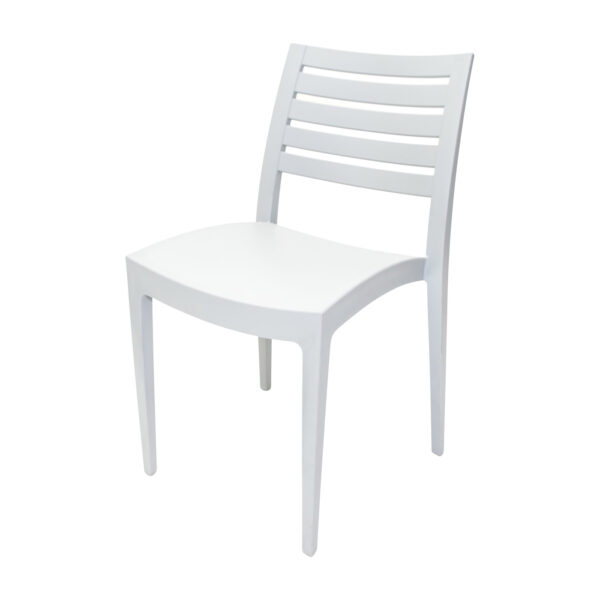 Fresco Polypropylene Chair – White, Side Chair
