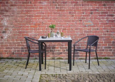 Harper Armchair With Urban Concrete Dining Height Table 3