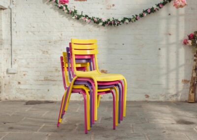 Rio Side Chair Powder Coated To Various RAL Colours 1