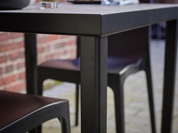Strata Anthracite Side Chair With Urban Concrete Dining Height Table 4