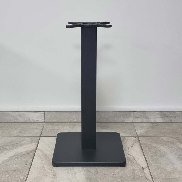 Java Black steel square Dining height table base and column