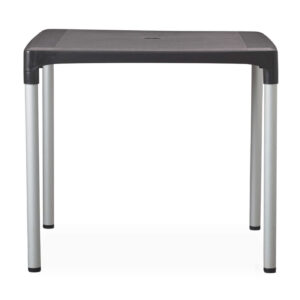 Vibe Table in Black with Aluminium Legs