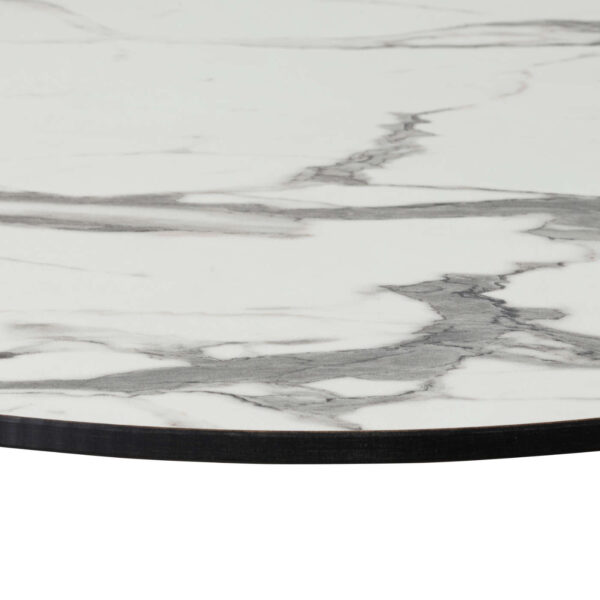 Compact Laminate White Marble 700DCLWHIMAR Round Edge Profile