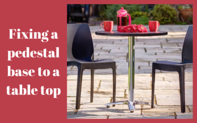 How to attach a table-top to a table base