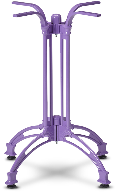 Powder Coated Commercial Table Base - Purple