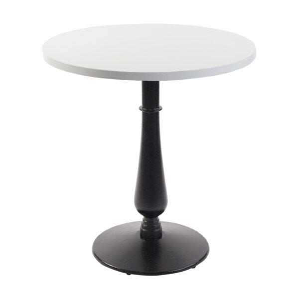 Manor Dining Height Base With A Round White Tuff Top Original Tabletop
