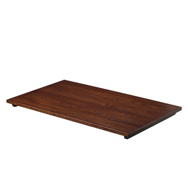 Rectangle Tuff Top Solid Wood Top In Walnut