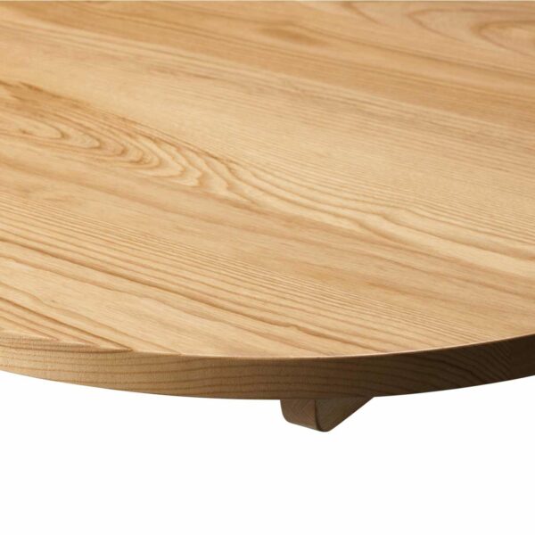 Round Tuff Top Solid Wood Top In Oak   Corner Profile