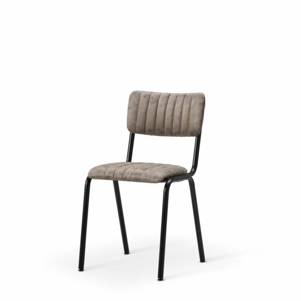 Bourbon Side Chair In Graphite   Angle