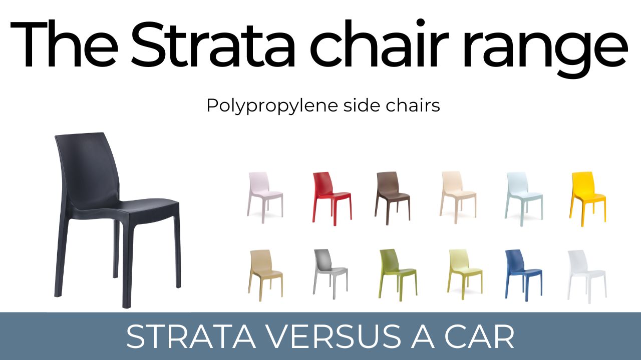 The Strata chair range - Strata vs a car