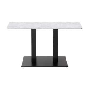 Rectangle Solid Marble Top on a Forza Twin base